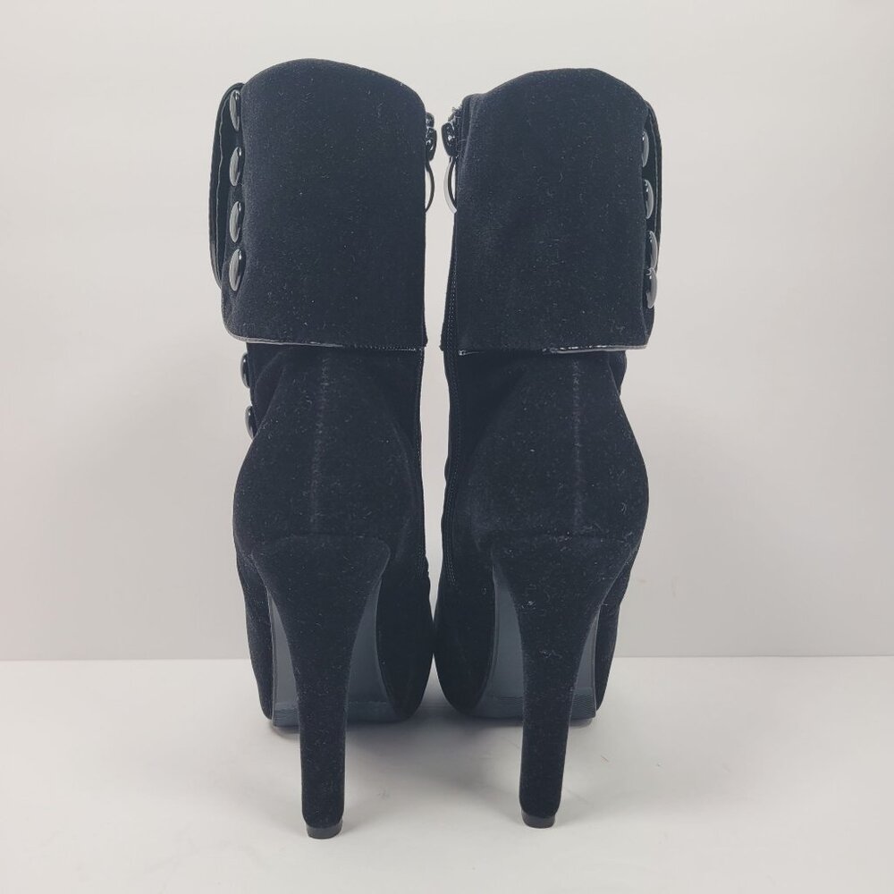 Crape Myrtle Women's Victorian Black Button Boots US Size 6.5 EU 37 Like New - Picture 4 of 11